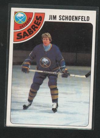 78/79 Topps Jim Schoenfeld Buffalo Sabres 1