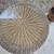 wrought iron round table, wicker, glass tabletop, matching chair, used 2 thumbnail