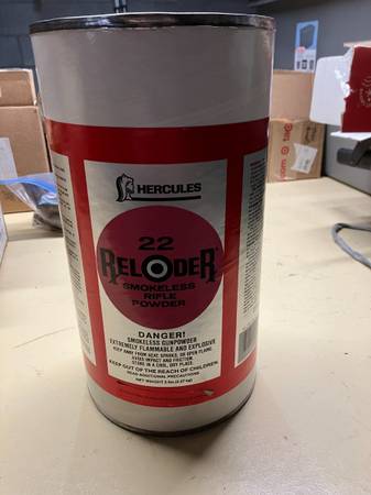 5 lbs of Hercules 22 reloading powder. 1