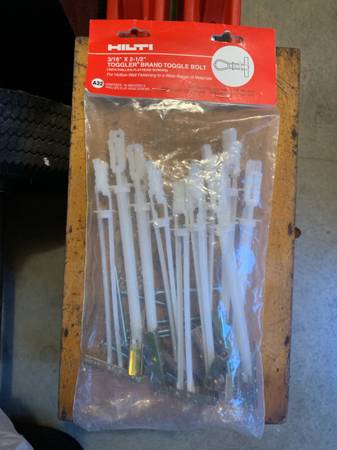 Hilti Toggle Bolt Drywall Anchor Screws 1