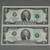 Two  un-cut  $2 bills from 2003 ~ 1 thumbnail
