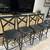 4 Black Metal Bar Chairs 1 thumbnail