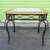 Tables: End; Heavy Metal Side Table w/ Glass Top included  Scroll Legs 4 thumbnail