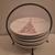6 Christmas Dessert Appetizer Plates 6" Includes Holder New Condition 11 thumbnail