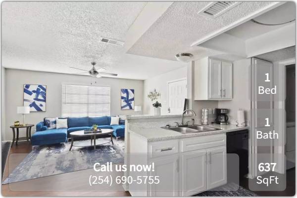 $819 / 1br - 637ft2 - Unwind from your busy life in our garden-style 1 bed / 1 bath! (Kileen - Eastlake Shopping Center)63806811709059121