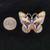 Carolyn Pollack Sterling Silver & Gemstone Mosaic Butterfly Brooch Pin 8 thumbnail