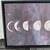 Moon Phases In Night Sky Art Work 34”x17” Painting 6 thumbnail