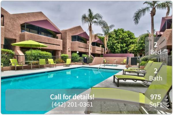 $2,250 / 2br - 975ft2 - Make yourself at home! Beautiful 2 bed, 2 bath in Palm Springs (Palm Springs - Near The Plaza At Sunrise)63686282510979122