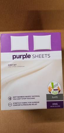 New Purple Sheet Set King Size 1