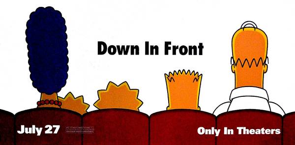 SIMPSONS Original Movie Poster WIDESCREEN Huge 3' x 6' Rare 2007 Mint 1