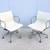 Herman Miller Eames Aluminum Group Management Chair in Ivory Leather 9 thumbnail