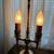 Vintage Double Candle Brass Lamp 2 thumbnail