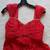 MARCHESA NOTTE Stunning Red 100% Silk Gown Rhinestones US Sz 2 4 thumbnail