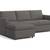 Crate & Barrel Couch - Reversible Storage Chaise Lounge Sectional Sofa 12 thumbnail