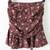 $398 NWT Veronica Beard Taras Floral Print Skirt Merlot Size 4 Ruffle 8 thumbnail