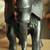 African Solid Block Black Ironwood Carved 9x9 inch Elephant Good Condi 2 thumbnail