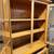 Mission style solid oak two piece China cabinet 5 thumbnail