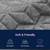 NEW Avenco Twin 6-Inch Cooling Charcoal Memory Foam Mattress 1 thumbnail