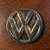Vintage Volkswagen VW Logo 2.5" Round Brass Belt Buckle 1 thumbnail