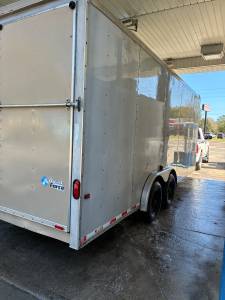 ENCLOSED TRAILER 8   X 20    AC X TV  on Craigslist