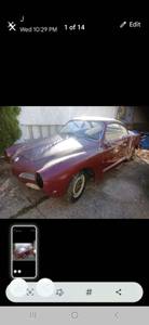 1966 Volkswagon Karmann Ghia Classic Baddest Ass Design In 1966  on Craigslist