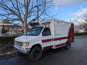 Ford E350 Camper Converted Ambulance  on Craigslist