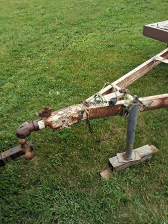 Used 8' X 16' flatbed trailer 76" between fenders — $1,500 in Lincoln