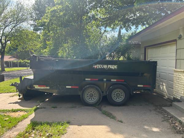 Used HEAVY-DUTY 7x14 DUMP TRAILER – TEXAS PRIDE HYDRAULIC – READY TO WORK! — $7,500 in Dallas / Fort Worth