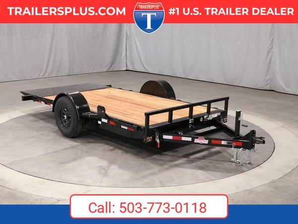 Used 2027 Interstate 7X14 Single Axle Tilt 7K Trailer Black — $4,739 in Portland